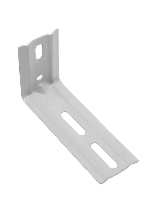 4pcs White Metal Vertical Blind Wall Mount L Brackets With Headrail Clips Screws - Image 3