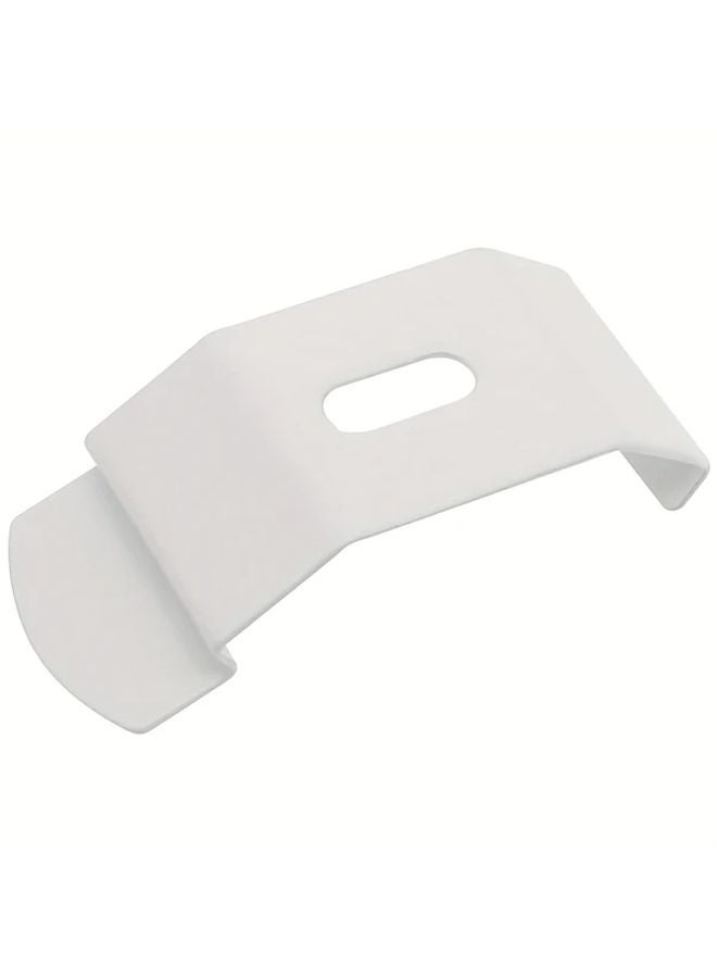 4pcs White Metal Vertical Blind Wall Mount L Brackets With Headrail Clips Screws - Image 5