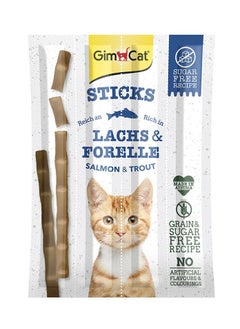 GimCat Sticks Salmon & Trout Cat Treats 20g 