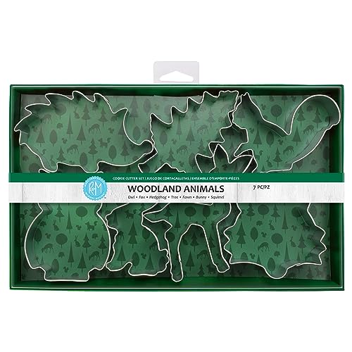 Anniversary House R&M International Woodland Animal Cookie Cutter Set, Silver - Image 1