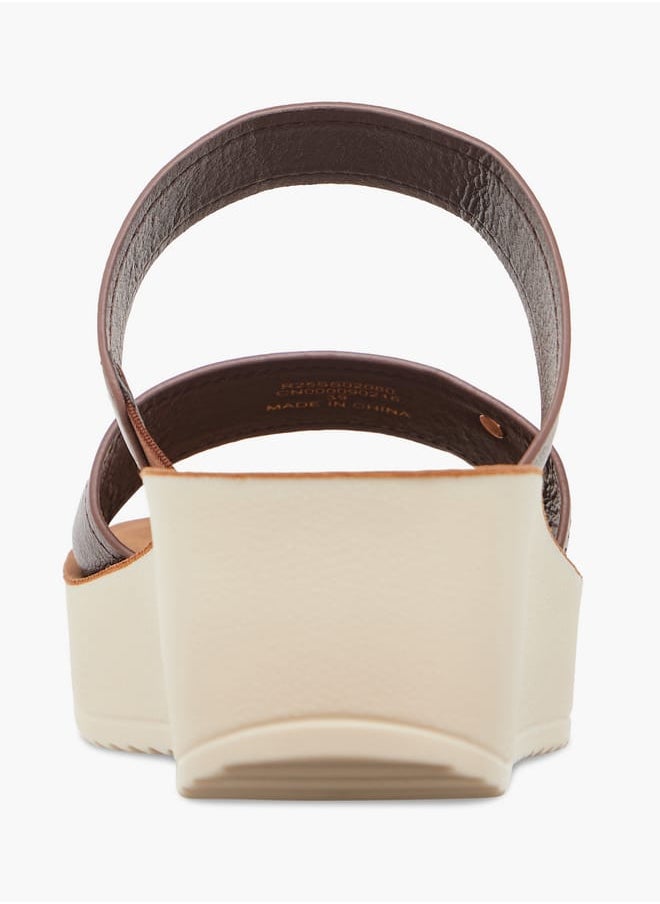Le Confort Women Strap Detail Slip-On Platform Sandals  - Image 4