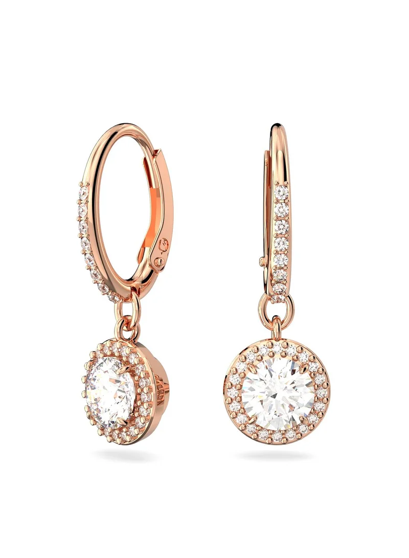 Constella Rose-Gold Tone Plated Drop Earrings