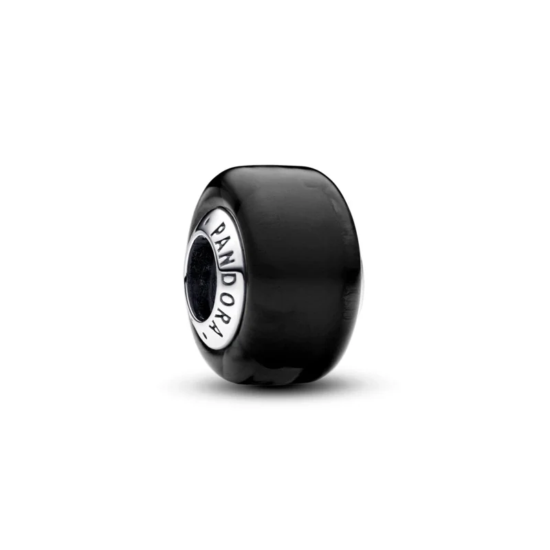 باندورا Black Mini Murano Glass Charm