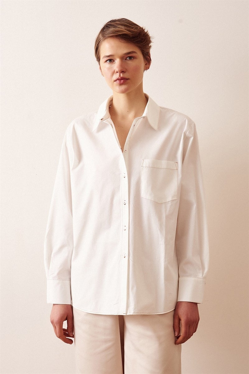 Never More Classic Cotton Shirt - Image 2