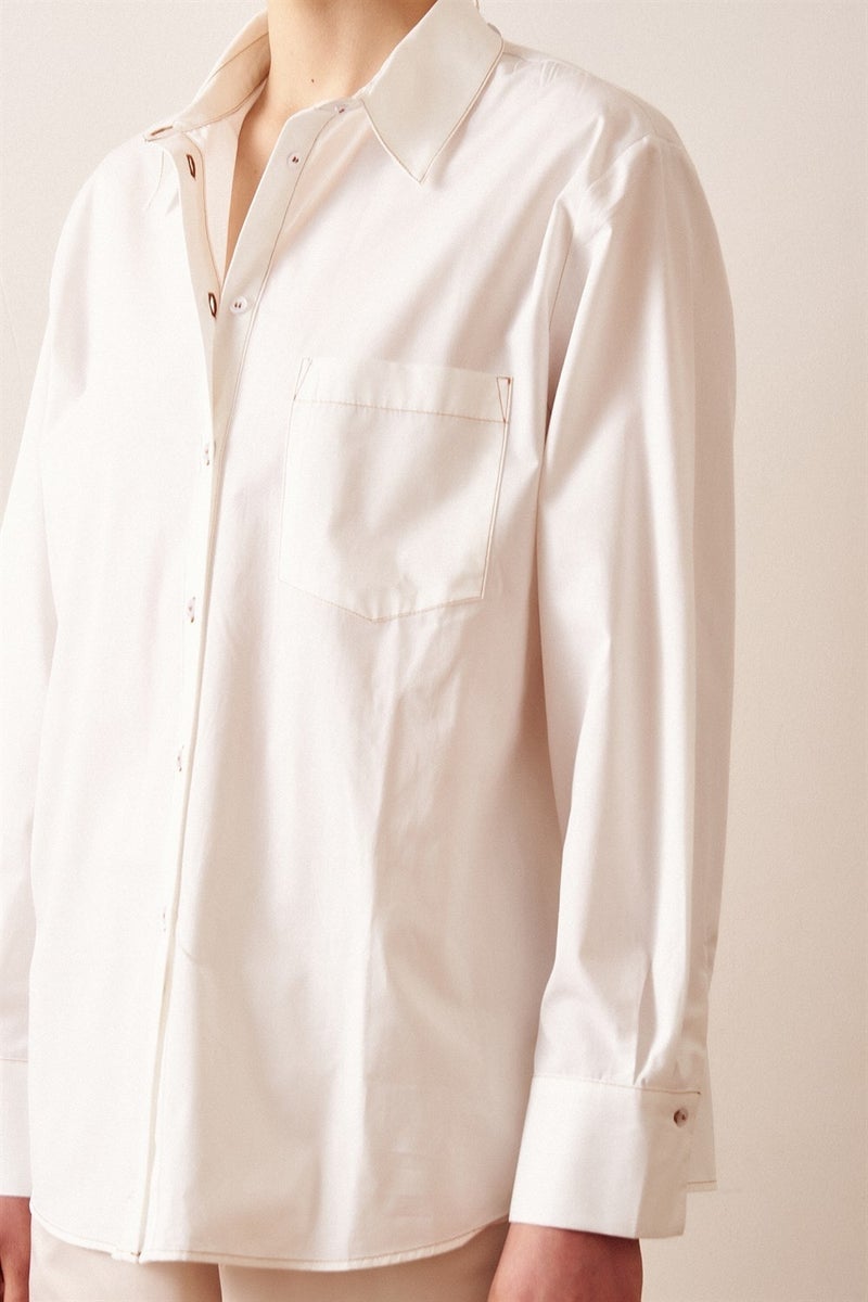 Never More Classic Cotton Shirt - Image 5