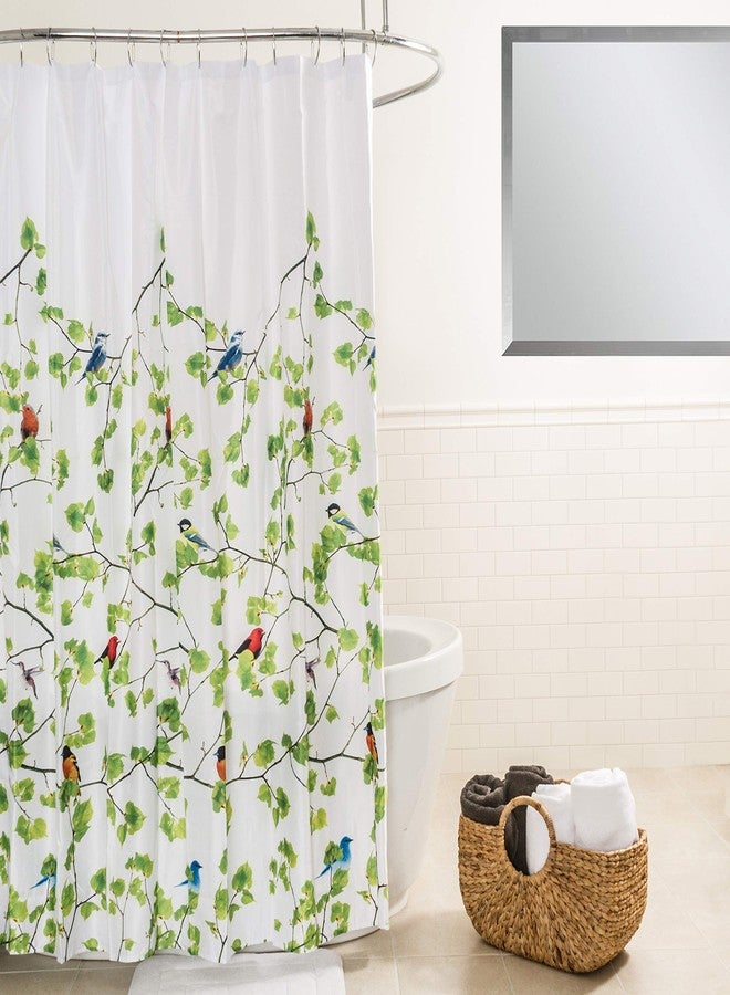Splash Home ستارة دش من بوليستر بتصميم تيراس سبلش هوم، لستائر الحمام وحوض الاستحمام، قماش خفيف قابل للغسل ومقاوم للماء، 70W x 72H إنش - Image 2