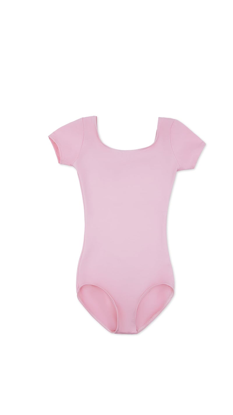 Capezio Short Sleeve Leotard - Girls, Pink, Large - Image 3