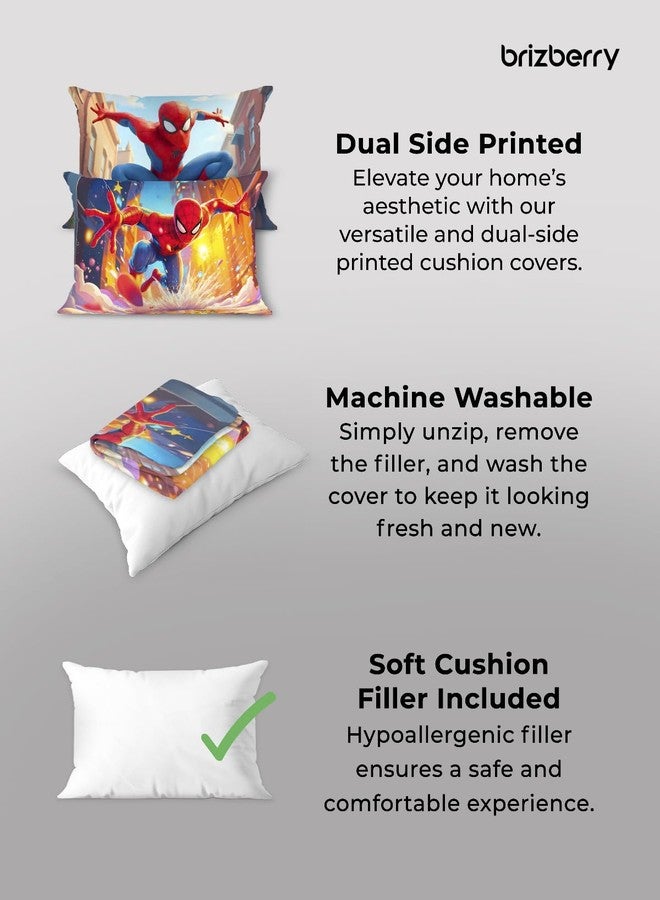 Brizberry® Kids Pillow Cushion with Super Soft Fabric | Animal & Cartoon Prints | 12x18 inches (Design 33) - Image 3