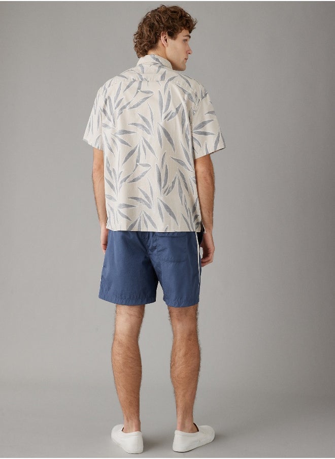 American Eagle - AE Tropical Button-Up Poolside Shirt - Image 1