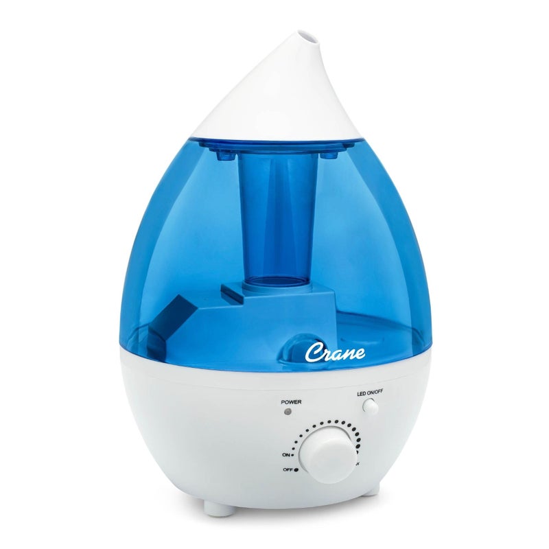 Crane Personal 1.3 Liter Ultrasonic Cool Mist Humidifier for Kids Bedroom, Small Humidifiers For Bedroom, Adjustable Mist, Filter-Free, Auto Shut-Off, Small Humidifier For Plant - Image 1