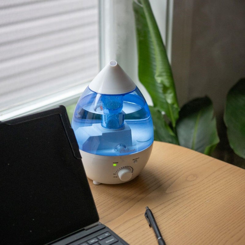 Crane Personal 1.3 Liter Ultrasonic Cool Mist Humidifier for Kids Bedroom, Small Humidifiers For Bedroom, Adjustable Mist, Filter-Free, Auto Shut-Off, Small Humidifier For Plant - Image 5