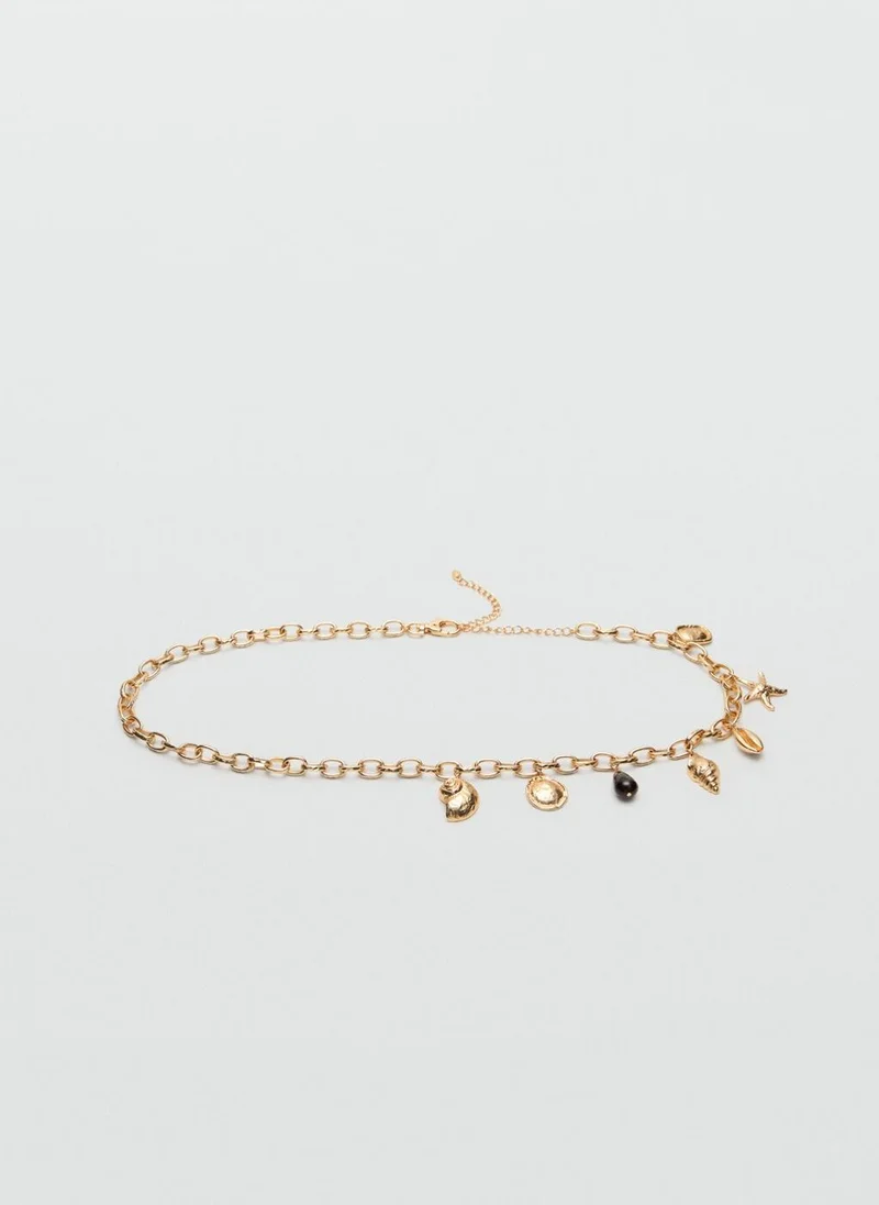 مانجو Beaded chain belt
