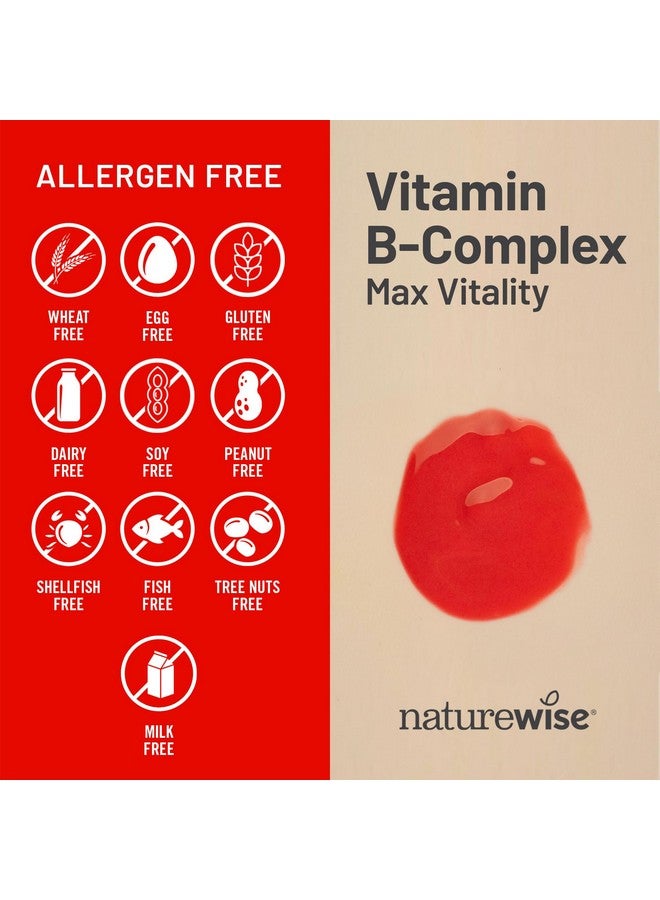 NatureWise Vitamin B Complex for Women and Men - with Folic Acid Biotin B1 B2 B3 B6 B12 - Support Cellular Energy & Mental Clarity - Gluten & Dairy Free, Non-GMO - 60 Softgels[2-Month Supply] - Image 5