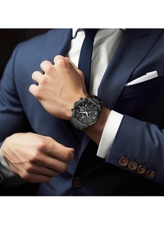 BENYAR Mens Watches Multifunction Chronograph Date Quartz Watch for Men Stainless Steel Band Wrist Watch Gift for Men Casual Business  - Image 3