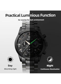 Mens Watches Multifunction Chronograph Date Quartz Watch for Men Stainless Steel Band Wrist Watch Gift for Men Casual Business - pzsku/Z272488C531B6640D7163Z/45/_/1738907939/7e789270-8119-468e-b9ad-f3de24efeb77