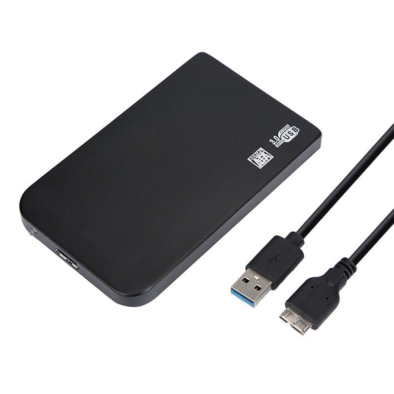 Slim Super Speed 6Gbps Aluminum  2.5" SATA SSD HDD Hard Disk Drive Box USB 3.0 External Enclosure Case Caddy + USB Cable - Image 1