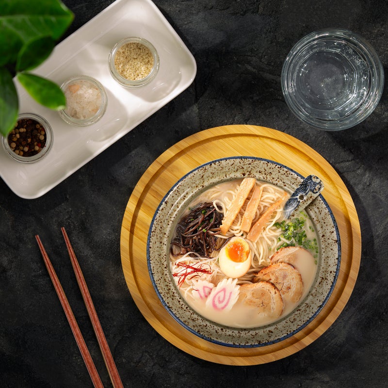 🍳 طقم وعاء شوربة سيراميك مع غطاء شامل عيدان تناول الطعام وملعقة للراحة أثناء الأكل - Image 2