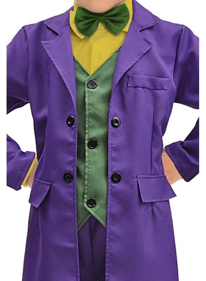 Ciao زي الجوكر للأطفال من 10-12 سنة | زي رسمي مرخص من DC مع سترة وقميص وسروال - Image 3