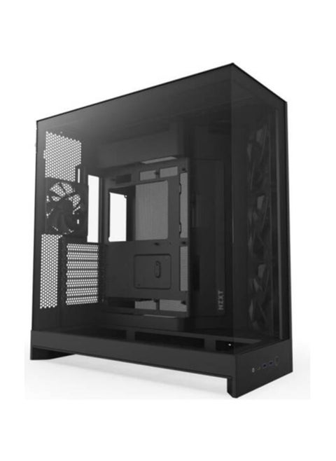 H9 Flow Dual-Chamber ATX Mid-Tower Case High-Airflow Design with Panoramic Tempered Glass, Supports Dual 360mm Radiators, Up to 10 Fans, E-ATX Compatibility, Black | CM-H92FB-01
