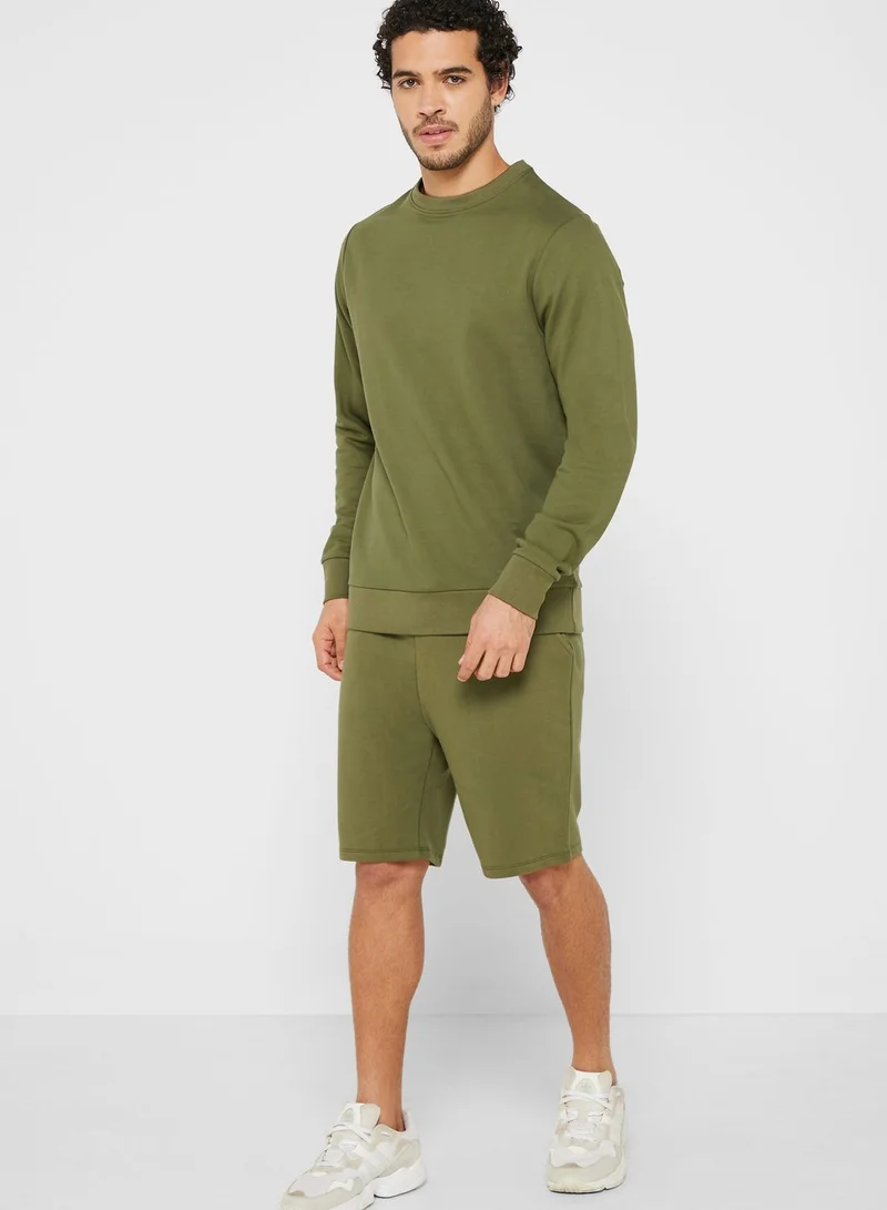 Seventy Five Basics Sweater Shorts Co-Ord Set