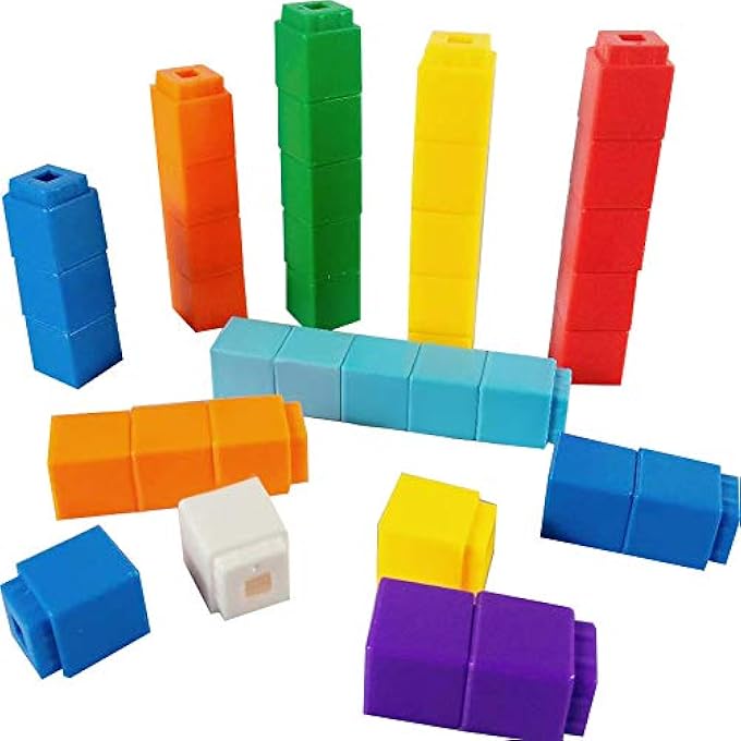 مكعبات العد الرياضية، كتل الأرقام التعليمية، ألعاب صفية لمواد التعلم في رياض الأطفال، مستلزمات التعليم المنزلي، مجموعة من 100 مكعب رياضي للأطفال من عمر 3 سنوات فما فوق - Image 1
