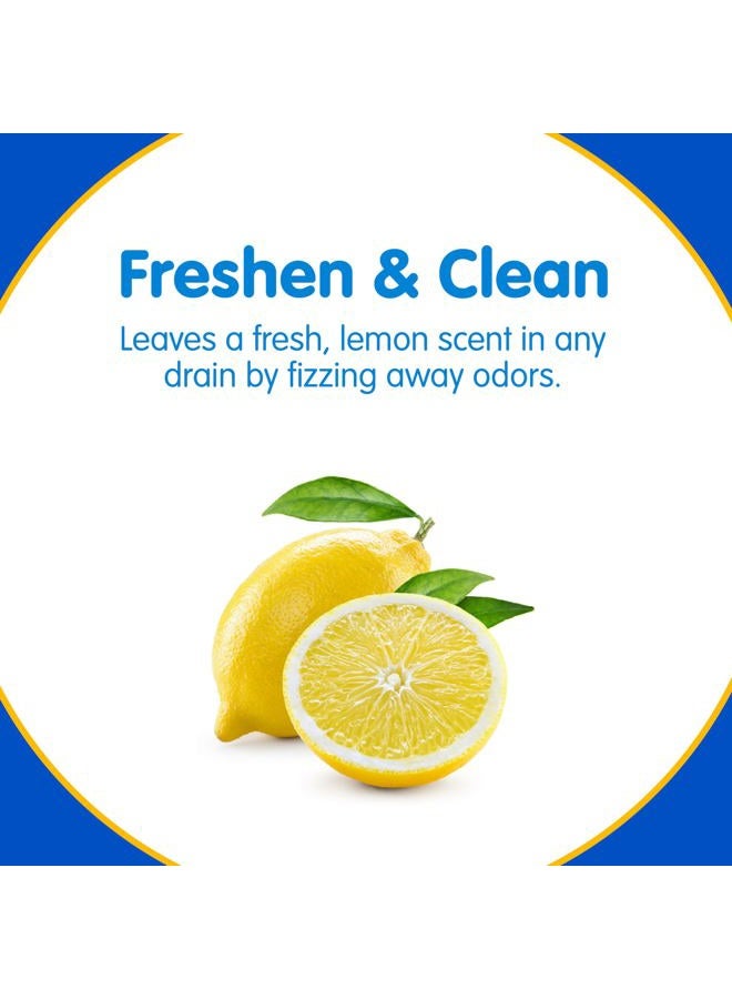 Plink Fizzy Drain Freshener and Cleaner, Prevents Clogs and Removes Odors in Household Sinks, Lemon Scent, 6-Pack - Image 4