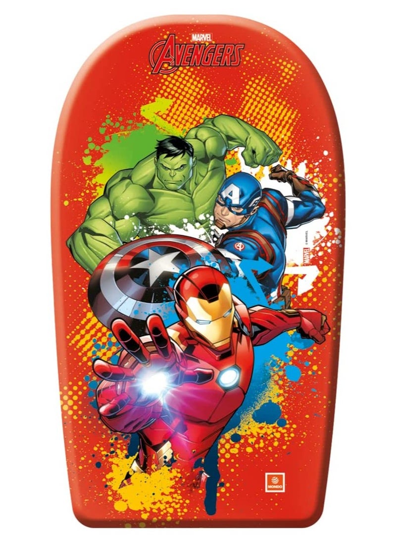 MONDO Mondo Body Board Avengers 84cm | Surf Board for Kids | Lighweight Floats | Foam Board for Kids and Adults | Perfect for Beach and Pool  - Image 1