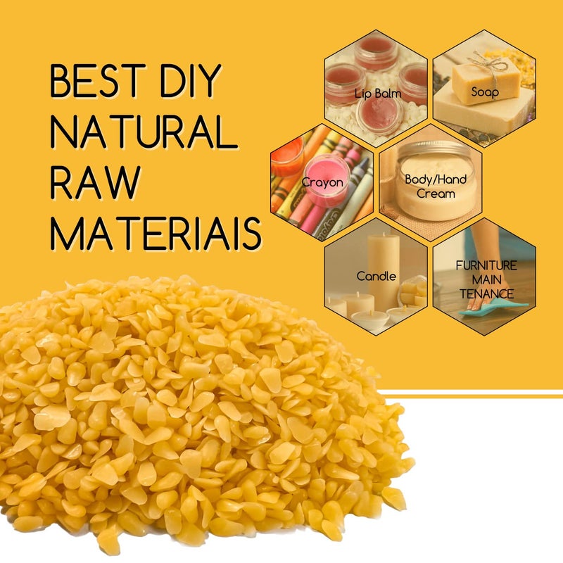 TRINIDa Beeswax Pellets 2LB(32 oz), 100% Organic Yellow Bees Wax for DIY Candles, Beeswax for Candle Making, Skin, Body, Face, and Hair Care, Lotions, DIY Creams, Lip Balm and Soap Making Supplies - Image 4