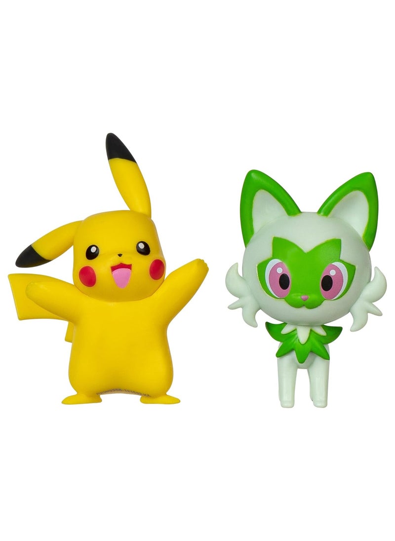 Pokemon Battle Figure Pikachu & Sprigatito  - Image 2