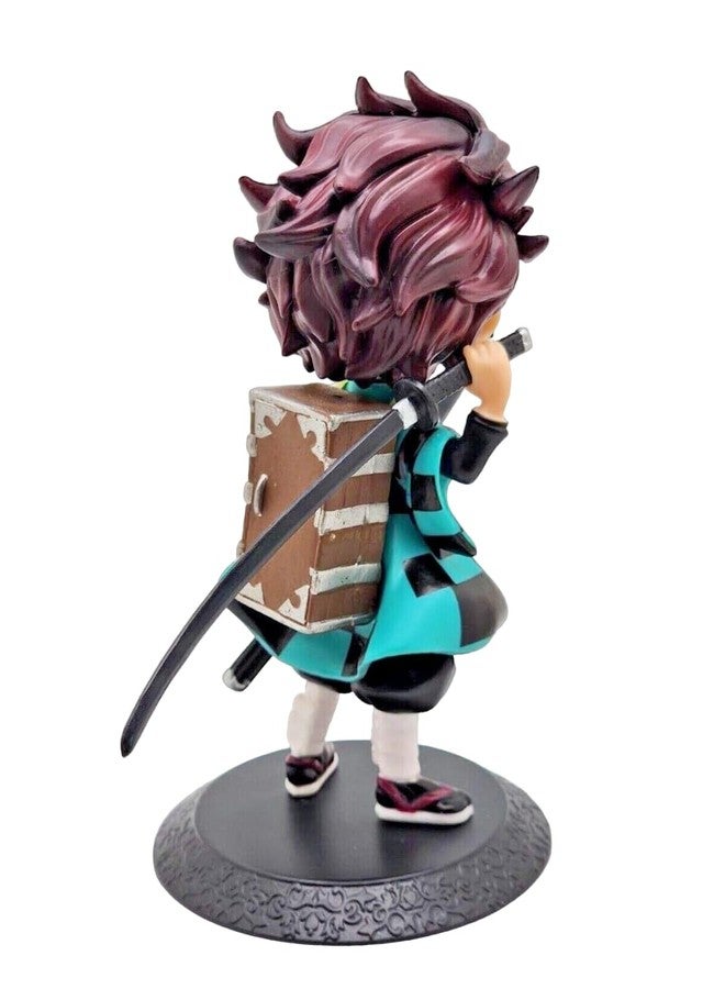 FowWelt Tanjiro Demon Slayer Action Figure 15 cm Anime Collectible PVC Toy with Movable Joints for Home Decor, Office Desk, Gaming Setup & Gifting | Anime Action Figure - TANJIRO - Image 2