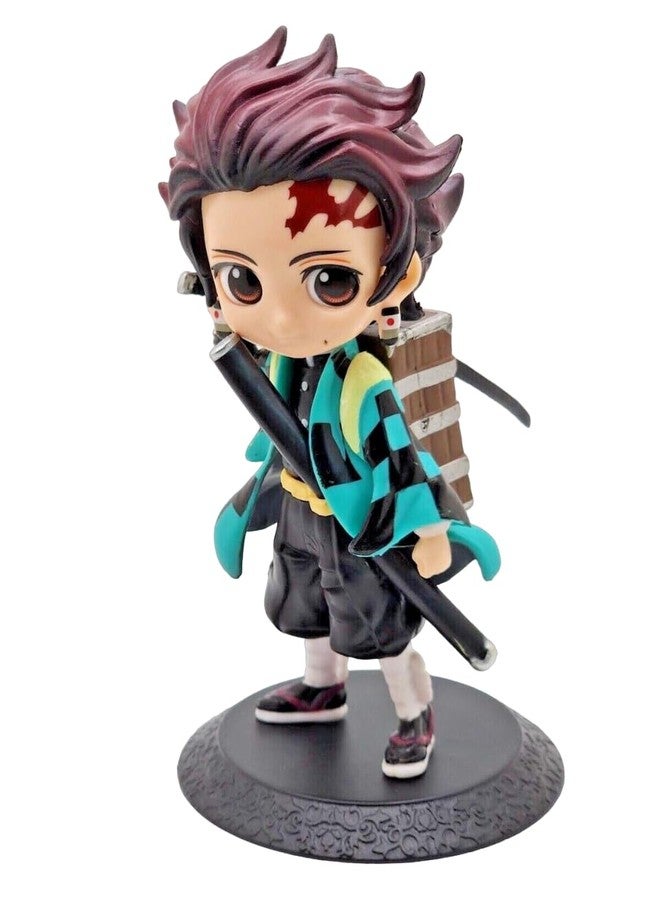 FowWelt Tanjiro Demon Slayer Action Figure 15 cm Anime Collectible PVC Toy with Movable Joints for Home Decor, Office Desk, Gaming Setup & Gifting | Anime Action Figure - TANJIRO - Image 1