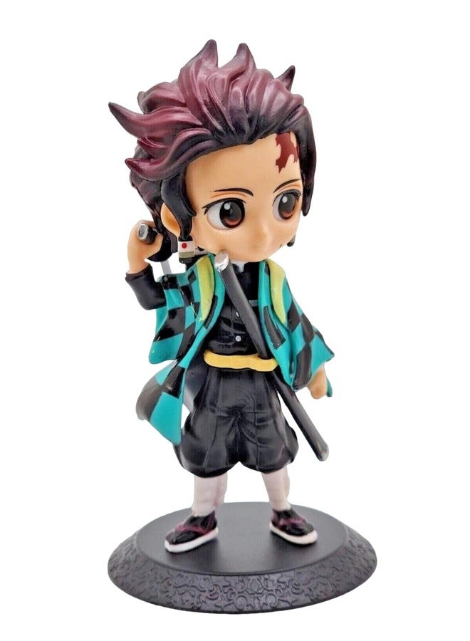 FowWelt Tanjiro Demon Slayer Action Figure 15 cm Anime Collectible PVC Toy with Movable Joints for Home Decor, Office Desk, Gaming Setup & Gifting | Anime Action Figure - TANJIRO - Image 5