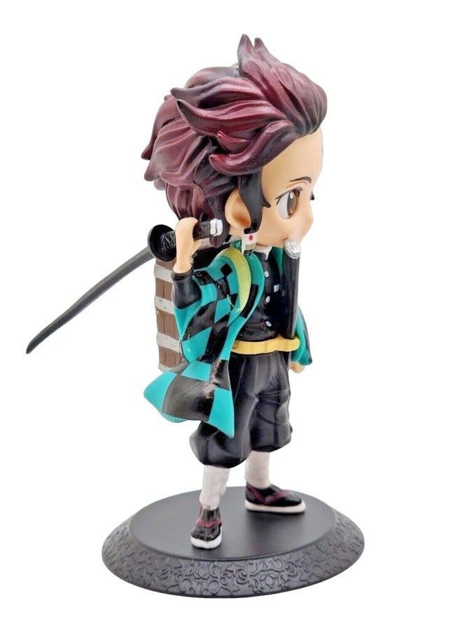 FowWelt Tanjiro Demon Slayer Action Figure 15 cm Anime Collectible PVC Toy with Movable Joints for Home Decor, Office Desk, Gaming Setup & Gifting | Anime Action Figure - TANJIRO - Image 4