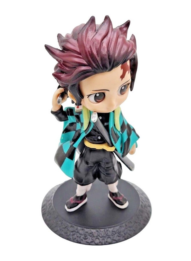 FowWelt Tanjiro Demon Slayer Action Figure 15 cm Anime Collectible PVC Toy with Movable Joints for Home Decor, Office Desk, Gaming Setup & Gifting | Anime Action Figure - TANJIRO - Image 3