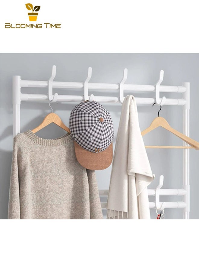 BLOOMING TIME Simple Shoe Rack At The Door Household Integrated Multifunctional Storage Shoe Cabinet Shoe And Hat Rack Small Footprint Multi-layer Assembly Rack - Image 5