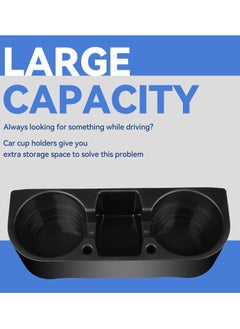 Generic 2Pcs Car Cup Holder Cup Holder for Car Seat Cup Holder for Car Multifunctional Portable Console Side Pocket Car Seat Gap Filler Organizer Vehicle Seat Cup Cell Phone Drink Holder Storage Box  - Image 4