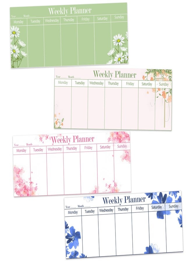 Well Tile 120 Sheets Weekly Planner Notepad Weekly Calendar Pad 3.8x10 Inch-To Do List Notepad Desk Schedule Planner for Student Habit Tracker Reminder Office School - Image 1