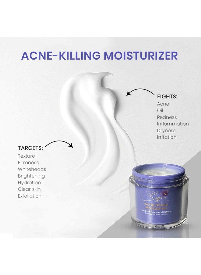 Saffr'n Acne Shield Moisturizer with Acne Buster from Japan, Niacinamide & Saffron | For Acne Breakouts | Fights Acne causing Impurities | Nourishing& Hydrating Moisturizer | For Normal to Oily Acne Prone Skin- 50 ml - Image 5