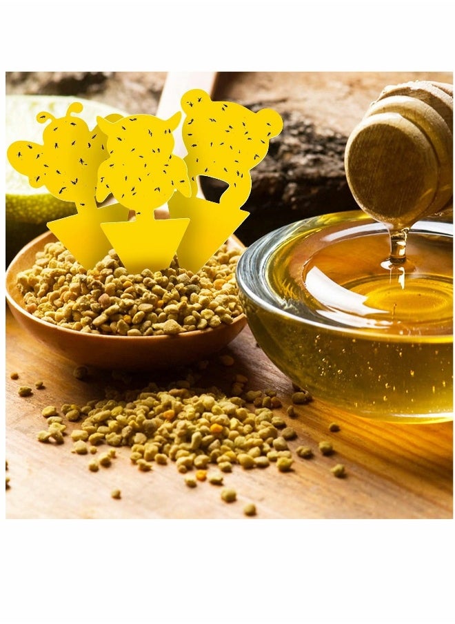 Generic 36Pcs Sticky Insect Board  Yellow Fruit Fly Sticky Waterproof Traps Outdoor and Indoor Safe and Non-toxic Upgraded Strong Adhesive UV Resistant (Panda & Bee & Devil)  - Image 5