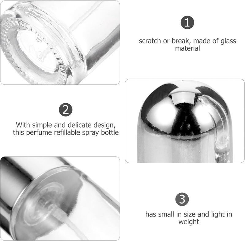 2pcs 24ml Small Glass Perfume Bottles Refillable Spray Bottles Portable Travel Perfume Atomizers for Women - Image 2