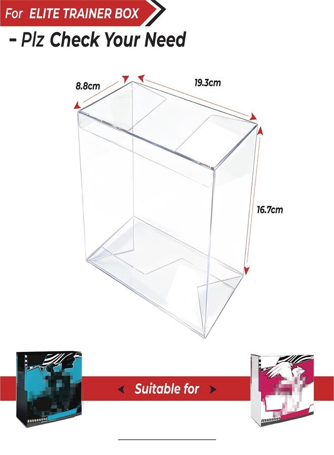 Heetobcos PET Plastic ETB Protector Case - 0.5mm Clear Elite Trainer Box Protector - ETB Case Compatible with Elite Trainer Boxes (Pack of 3) - Image 3