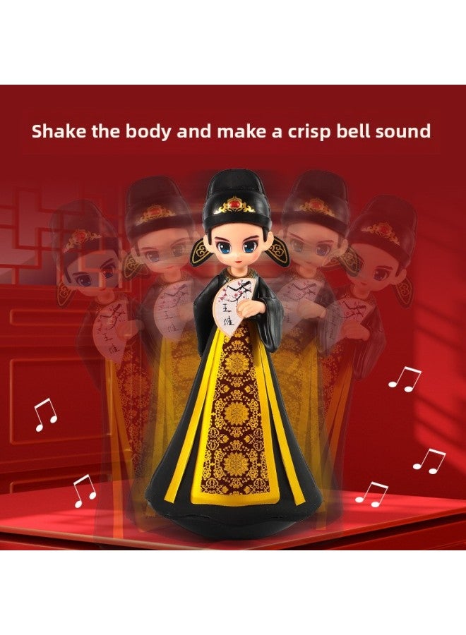 Datang City That Never Sleeps Princess Music Tumbler Cartoon Creative Ornaments Poet Doll Internet Celebrity Souvenir Doll-Color:102 Datang Tumbler-autumn-Specifications:19*10.5*10.5 - Image 2