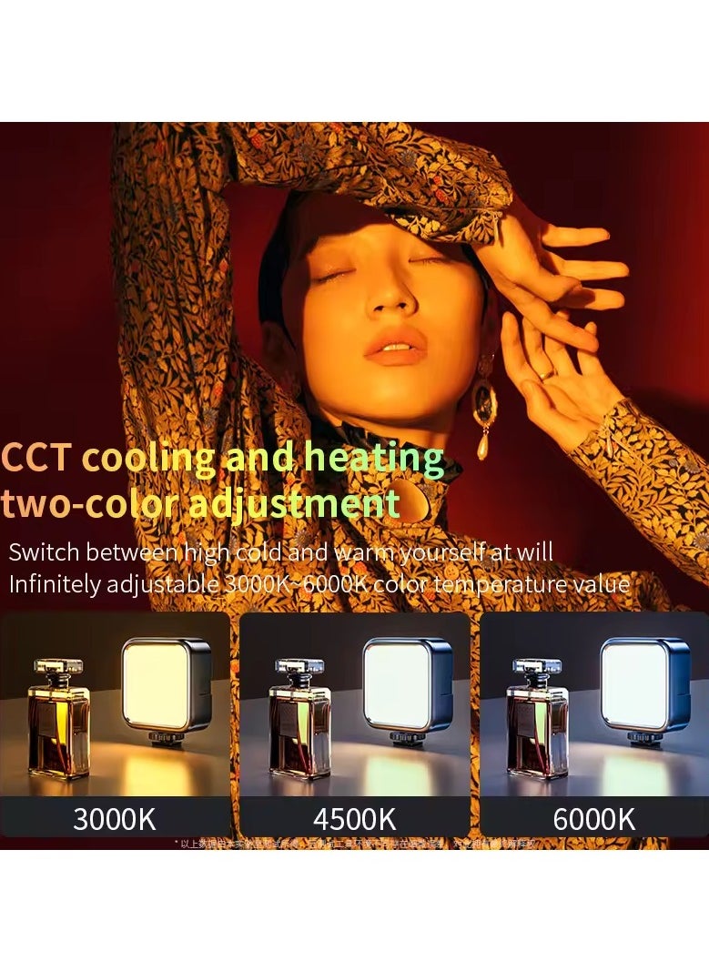 KIIUMI Portable RGB Video Light Fill Light 0-360 Full Color Video Light Dimmable 180 Degree Front and Rear Adjustment Angle for Photography,Video Conference,TikTok  - Image 4