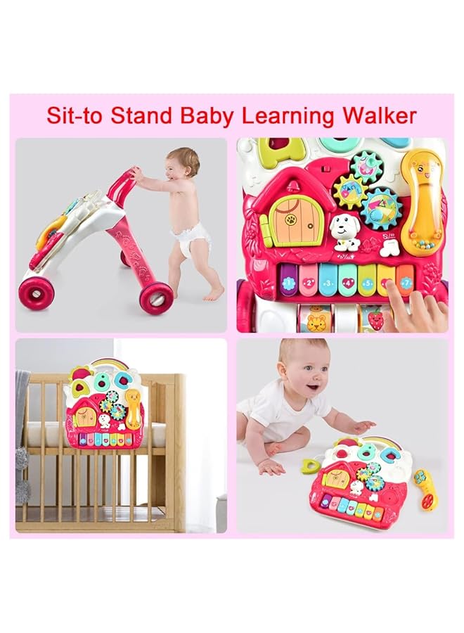 IToys Piano Rack & Walker With Plush Animal Toy For Babies Multi Colour - Image 3