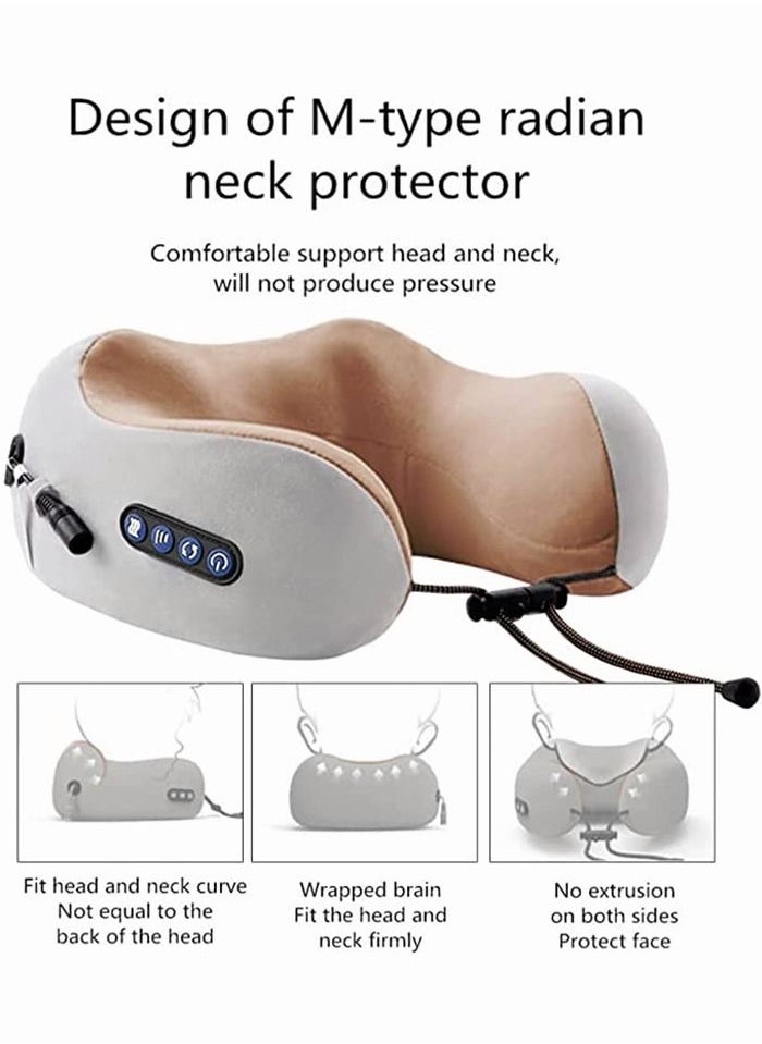 CGY Rechargeable U Shaped Cervical Massage Pillow Neck Massager Vibration Neck Massage Pillow, Multifunctional Shoulder and Neck Electric Massager for Relax Muscles Fatigue - pzsku/Z2725862F414E41731E3CZ/45/_/1668924871/2a43515d-2904-4541-9eaa-8d66631fb315