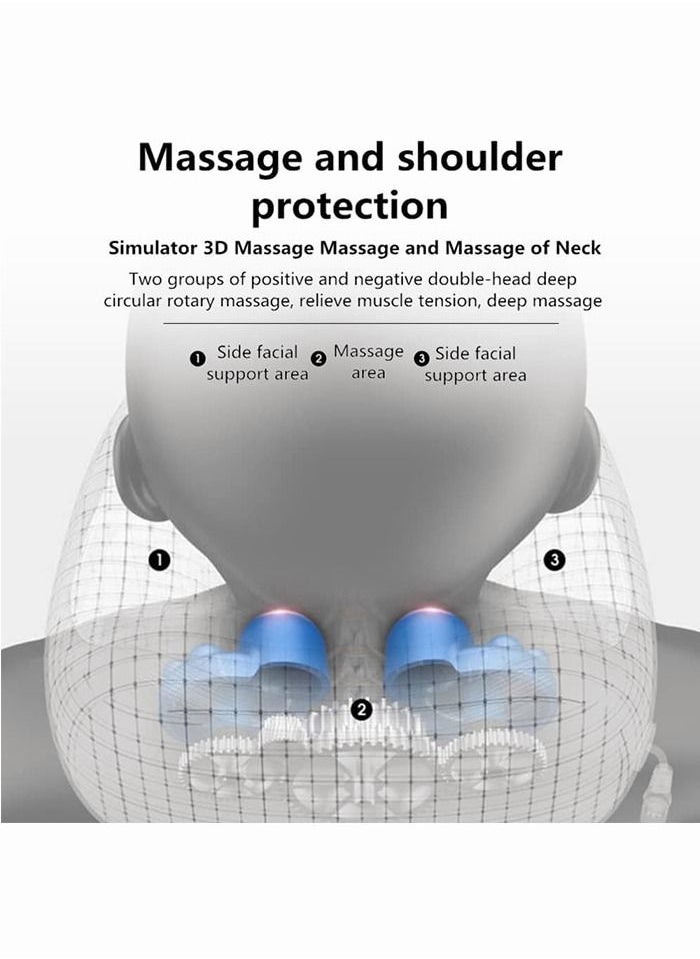 CGY Rechargeable U Shaped Cervical Massage Pillow Neck Massager Vibration Neck Massage Pillow, Multifunctional Shoulder and Neck Electric Massager for Relax Muscles Fatigue - pzsku/Z2725862F414E41731E3CZ/45/_/1668924871/5d3bce7f-c93b-42ec-b1dc-df853c5fced8