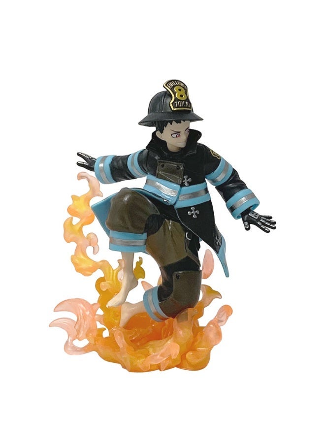 Fire Force desktop decoration Shinra Kusakabe character Model collection Decoration Toys Gifts for family and friends - Image 2