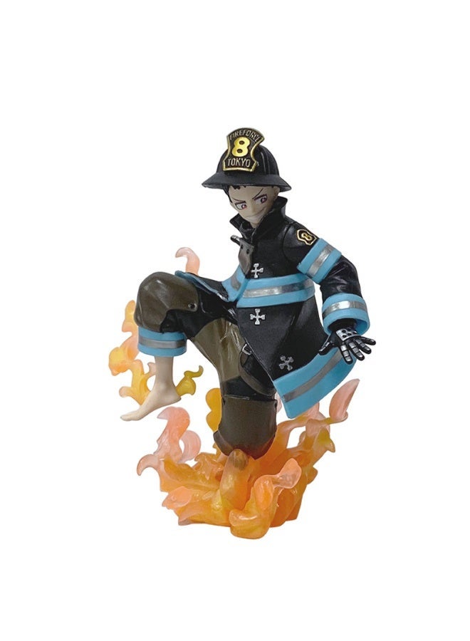 Fire Force desktop decoration Shinra Kusakabe character Model collection Decoration Toys Gifts for family and friends - Image 1