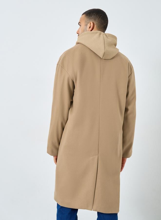 ستايلي معطف واسع بمظهر يشبه الصوف - Image 4