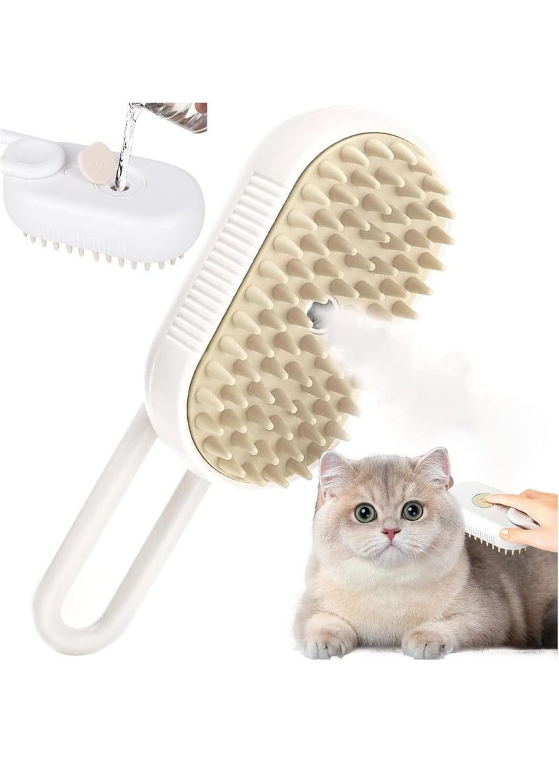 Cat and Dog Steam Brush Grooming Tool – 3 in 1 Steamy Pet Brush with Water Tank for Deshedding, Massage and Coat Cleaning - Image 1